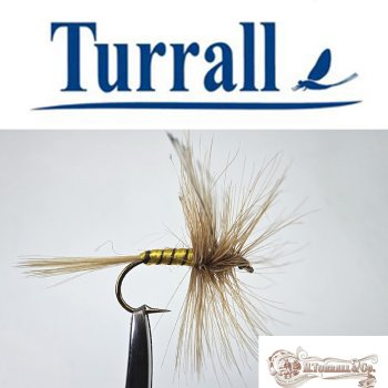 Turrall No.29 Yellow Mayfly in Größe 8 Special European Dry -Eine klassische, traditionelle Trockenfliege aus England-