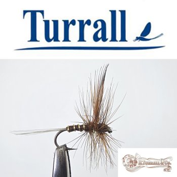 Turrall No.16 Ditch Dun in Größe 18 Special European Dry Eine klassische, traditionelle Trockenfliege aus England