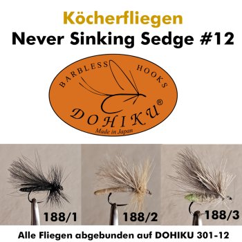 Dohiku Never Sinking Sedge Größe 12 BL (3 Varianten zur Auswahl)