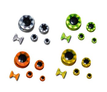 Easy Shrimp Eyes Diamond Fish Eyes Transparent Super Fluo Orange