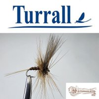 Turrall No.22 Olive Upright in Größe 12 Special European Dry -Eine klassische, traditionelle Trockenfliege aus England-