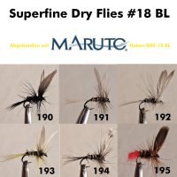 Dohiku Superfine Dry Flies Größe 18 BL (6 Varianten zur Auswahl)